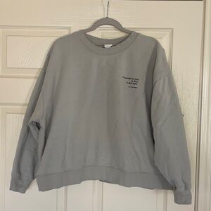 Cozy Light Green Textured Crewneck